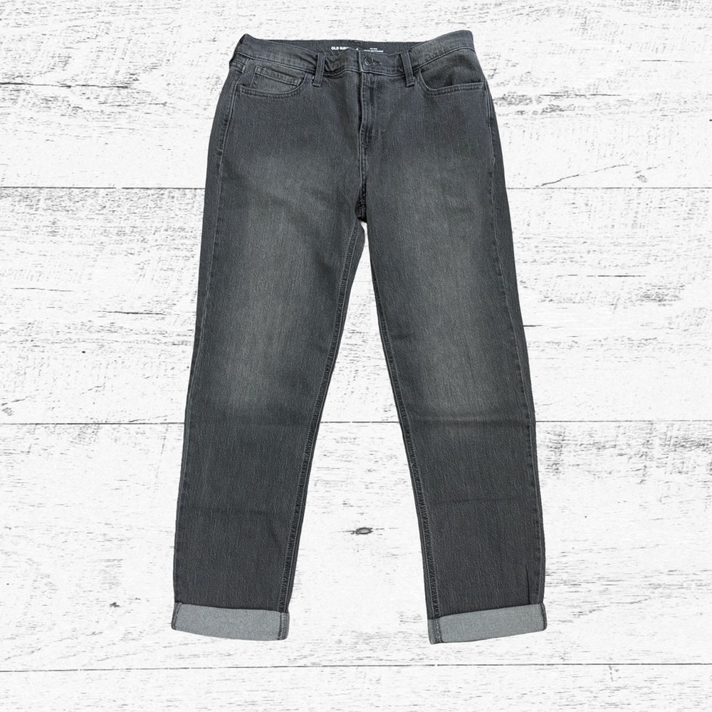 Old Navy Women's Boyfriend Jeans - Dark Gray